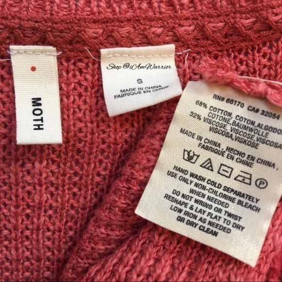 Anthropologie {Moth} ombré waffle light weight pullover *shop@iamwarrior - Picture 8 of 9